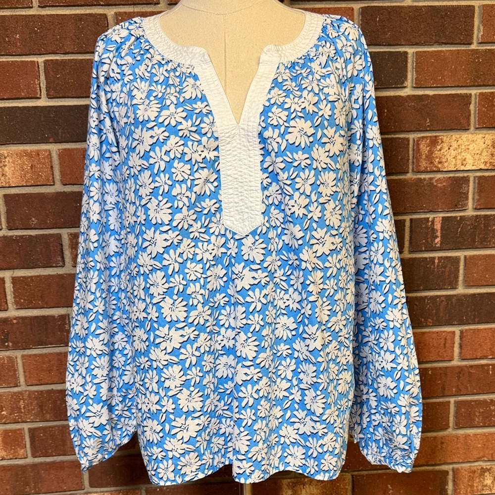 Lily Pulitzer Lunar Palm Beach Petals Camryn Tunic Size Medium